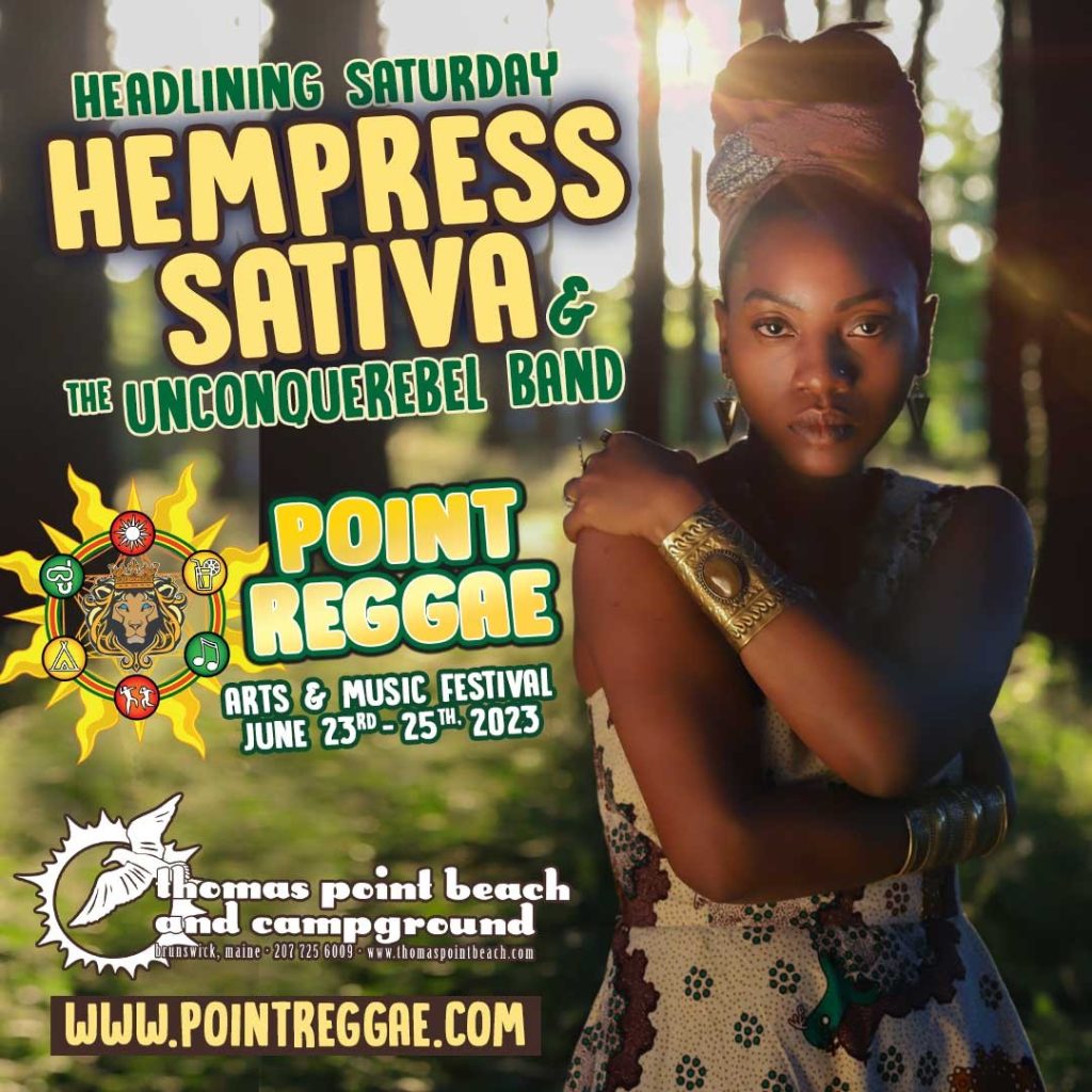 Point Reggae Arts and Music Festival, June 23rd - 25th, Thomas Point beach and Campground